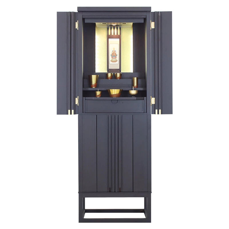 モダン仏壇 彩 本黒檀メイン画像02