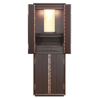 蒔絵仏壇 月箔 エデン ウォールナット 43号メイン画像01