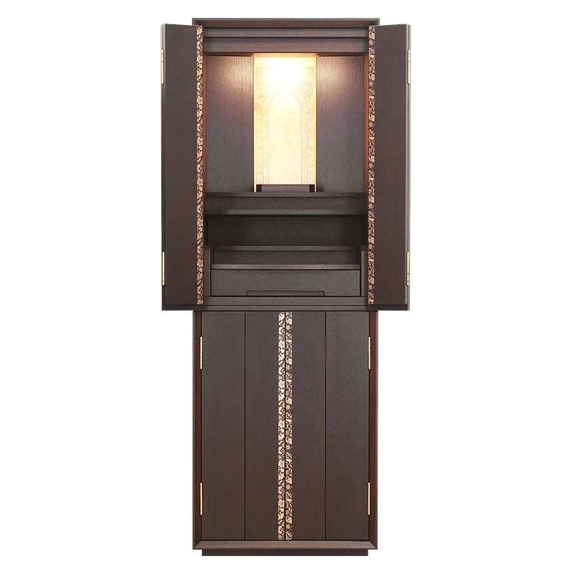 蒔絵仏壇 月箔 エデン ウォールナット 43号メイン画像01