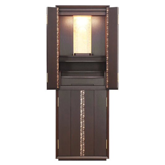 蒔絵仏壇 月箔 エデン ウォールナット 43号メイン画像01