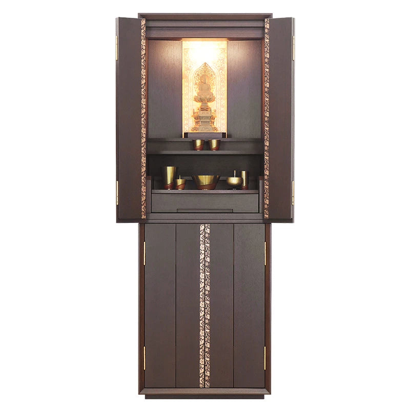 蒔絵仏壇 月箔 エデン ウォールナット 43号メイン画像02
