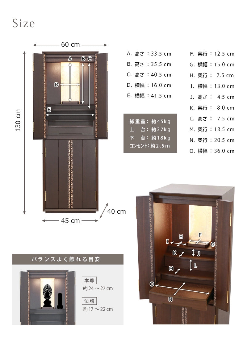 仏壇のサイズについて