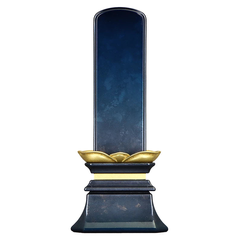 最高級会津位牌 霞雲 藍墨メイン画像01