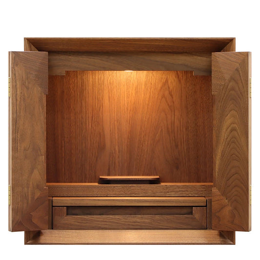 モダン仏壇 スクエア ウォールナット 15号メイン画像01