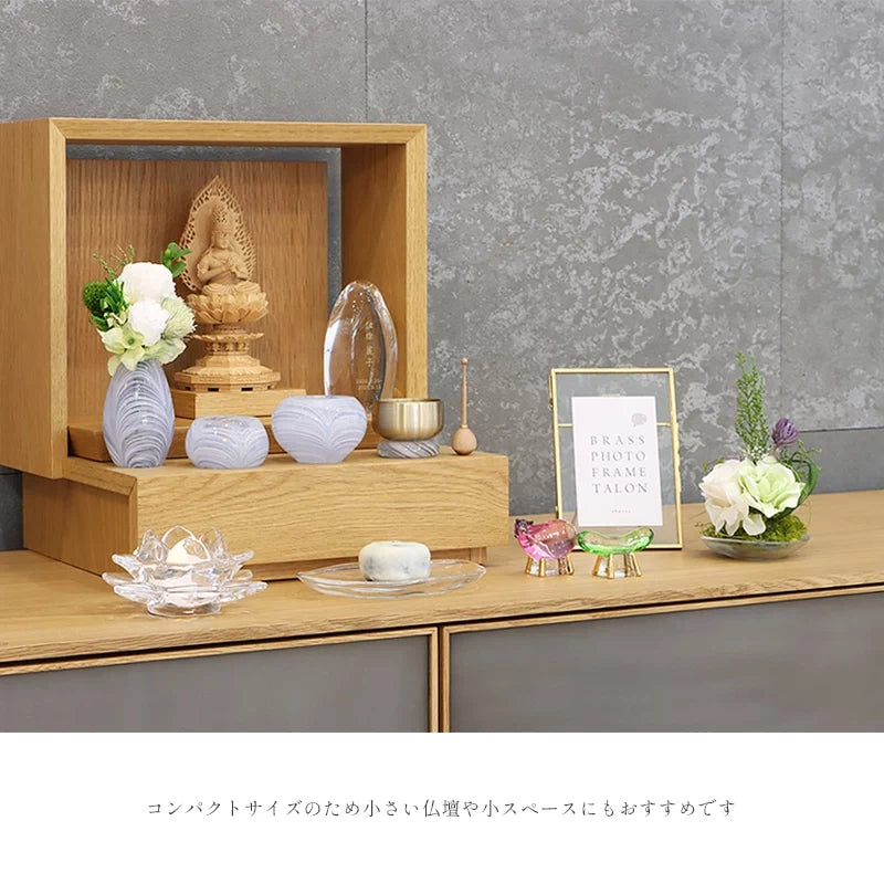 ガラスのお盆飾りセット | 仏具の通販 | インテリア仏壇 ルミエール