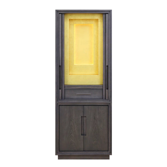 最高級仏壇 白虹A型 墨黒 台付タイプメイン画像01