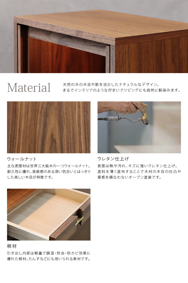 モダン仏壇 TSUDOU ウォールナットの素材について