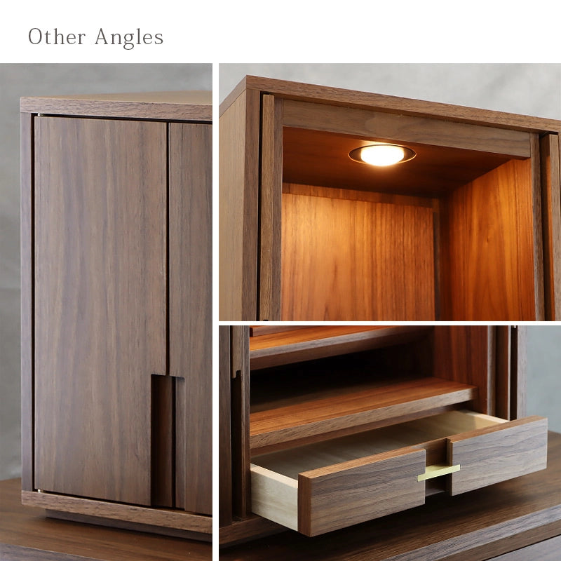 モダン仏壇 TSUDOU ウォールナットの様々なアングル画像
