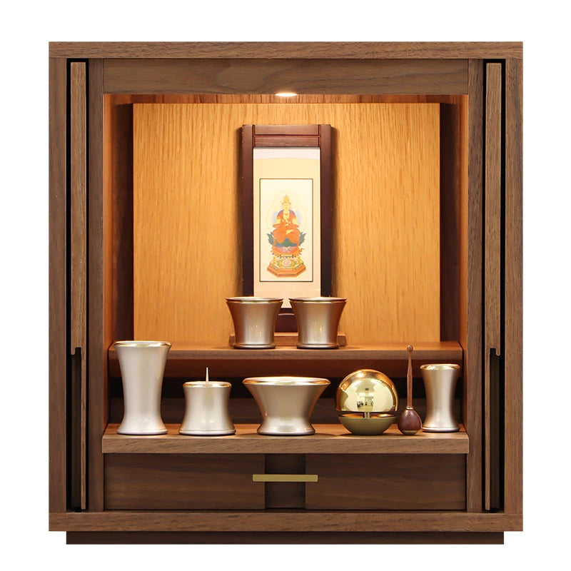 モダン仏壇 TSUDOU ウォールナット×オーク | お仏壇の通販