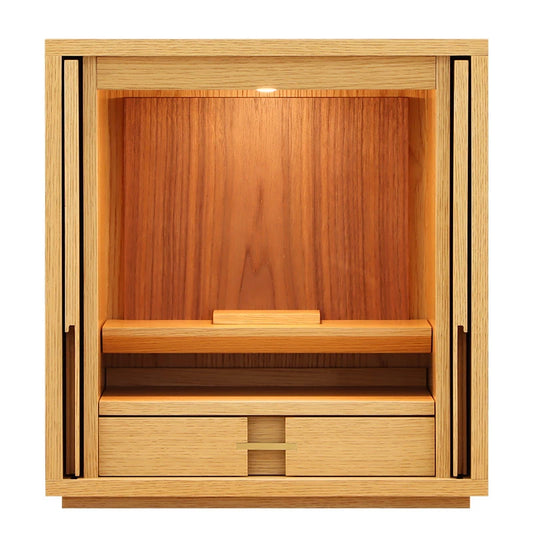 モダン仏壇 TSUDOU オーク×ウォールナットのサムネイル画像