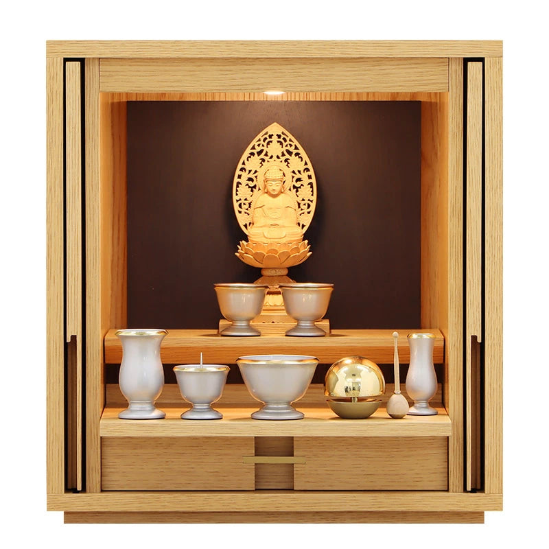 モダン仏壇 TSUDOU オーク×墨黒色 | お仏壇の通販 | インテリア仏壇