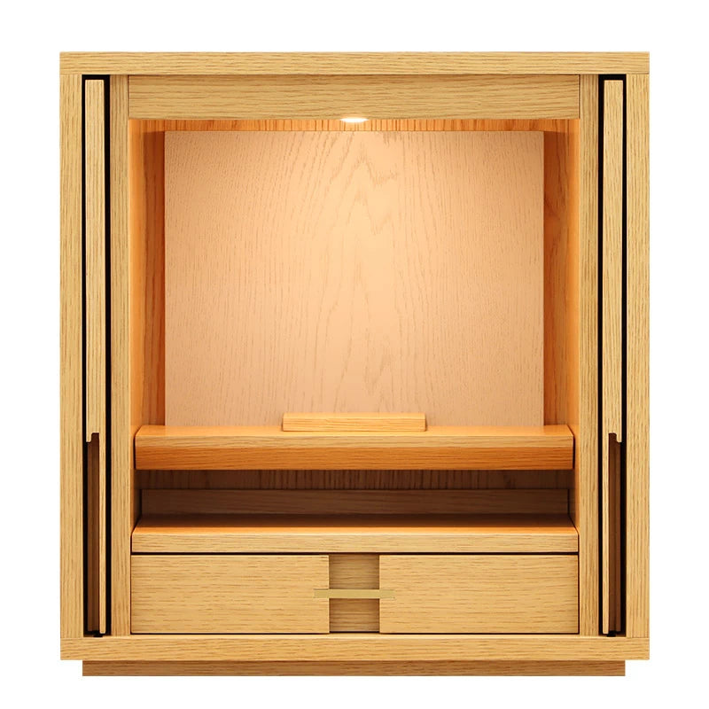 モダン仏壇 TSUDOU オーク×錫色のサムネイル画像