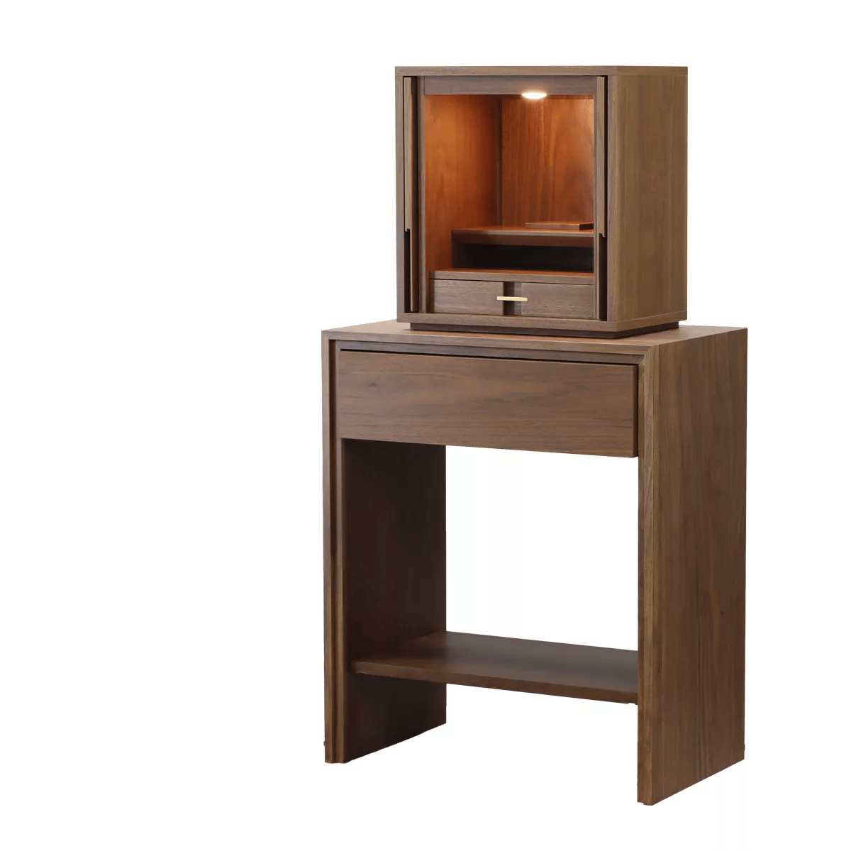 モダン仏壇台 ISHIZUE ウォールナット の仏具板の使い方アニメーション