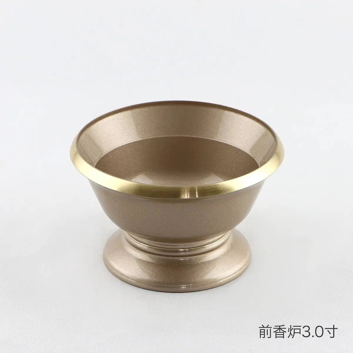 単品仏具　マカロンバニラの前香炉3.0寸