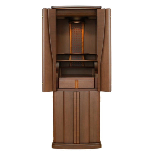 モダン仏壇 ポーロ ウォールナット 台付タイプメイン画像01