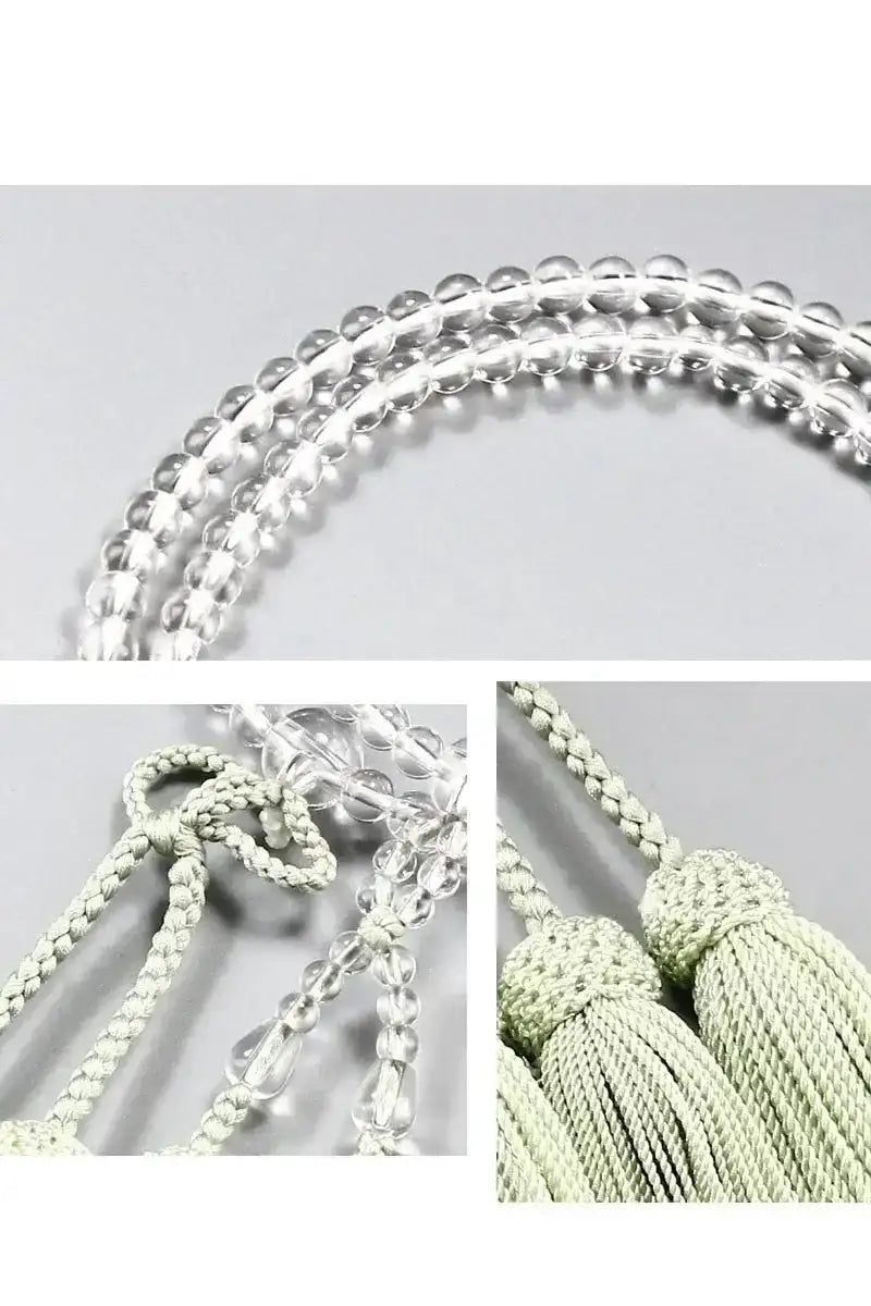 女性用本式念珠 浄土真宗 水晶 共仕立 | 念珠の通販 | インテリア仏壇 女性用本式念珠 浄土真宗 水晶 共仕立 | 念珠の通販 | インテリア仏壇