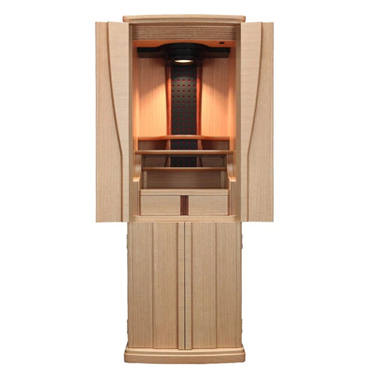 モダン仏壇 ポーロ タモ 台付タイプメイン画像01