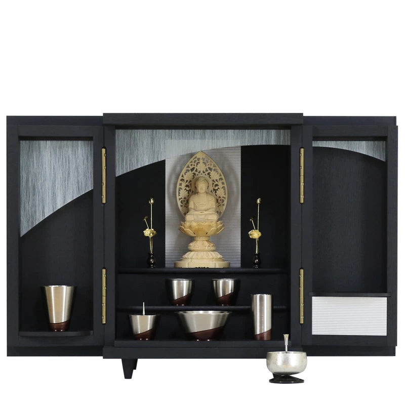 モダンミニ仏壇 夢SO ステンレス市松メイン画像02