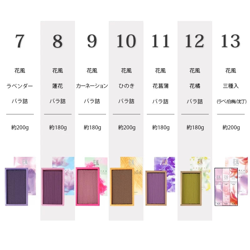 線香 花風シリーズ 自宅用 一覧画像2