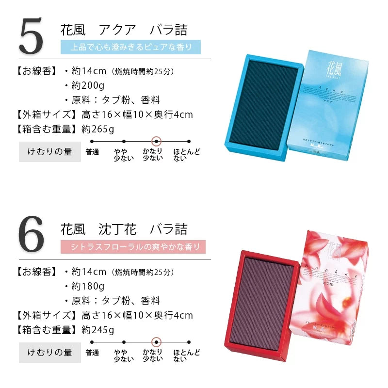線香 花風シリーズ 自宅用 商品詳細3