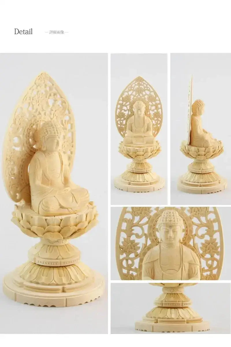 桧木仏像 丸台座 座釈迦 【曹洞宗・臨済宗・禅宗】 | 本尊・脇侍の通販