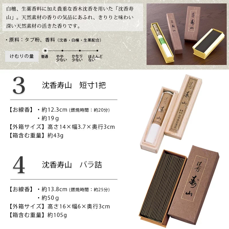 高級線香シリーズ 自宅用 商品詳細2