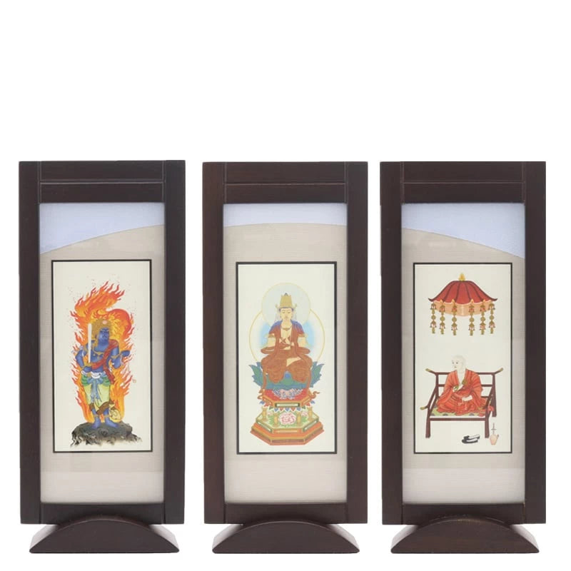 スタンド型掛け軸「遥」ウォールナット色 小サイズ 【各宗派対応】メイン画像01