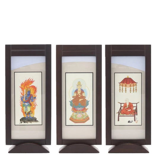 スタンド型掛け軸「遥」ウォールナット色 小サイズ 【各宗派対応】メイン画像01