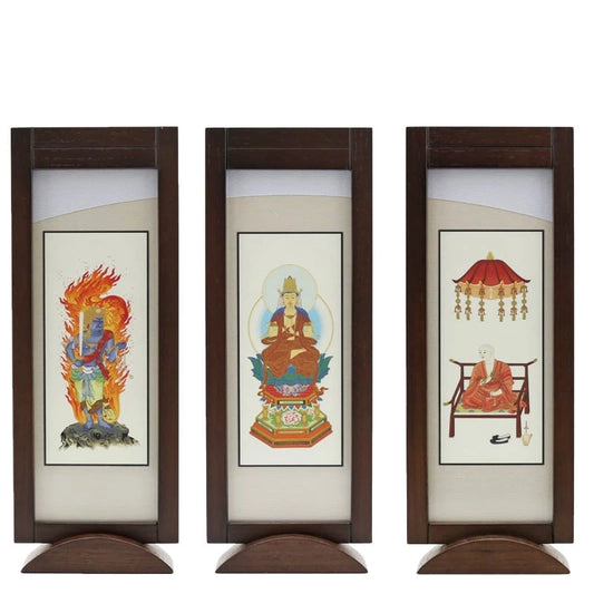 スタンド型掛け軸「遥」ウォールナット色 中サイズ 【各宗派対応】メイン画像01