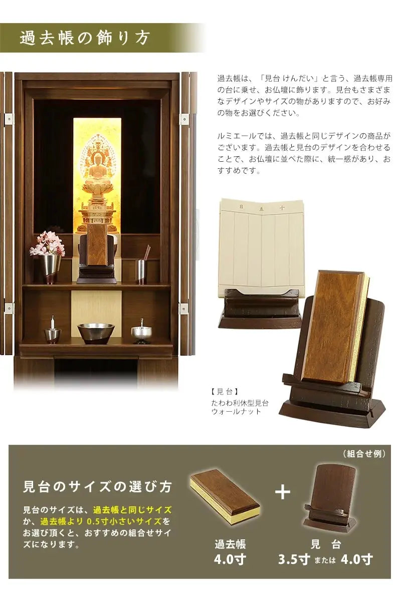 寄木過去帳 えんじゅの飾り方