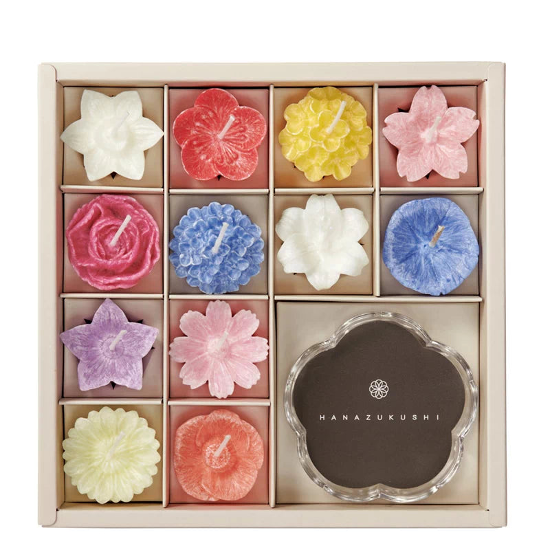 水に浮かべるローソクギフト「フローティングキャンドル 花づくし」の商品画像2枚目