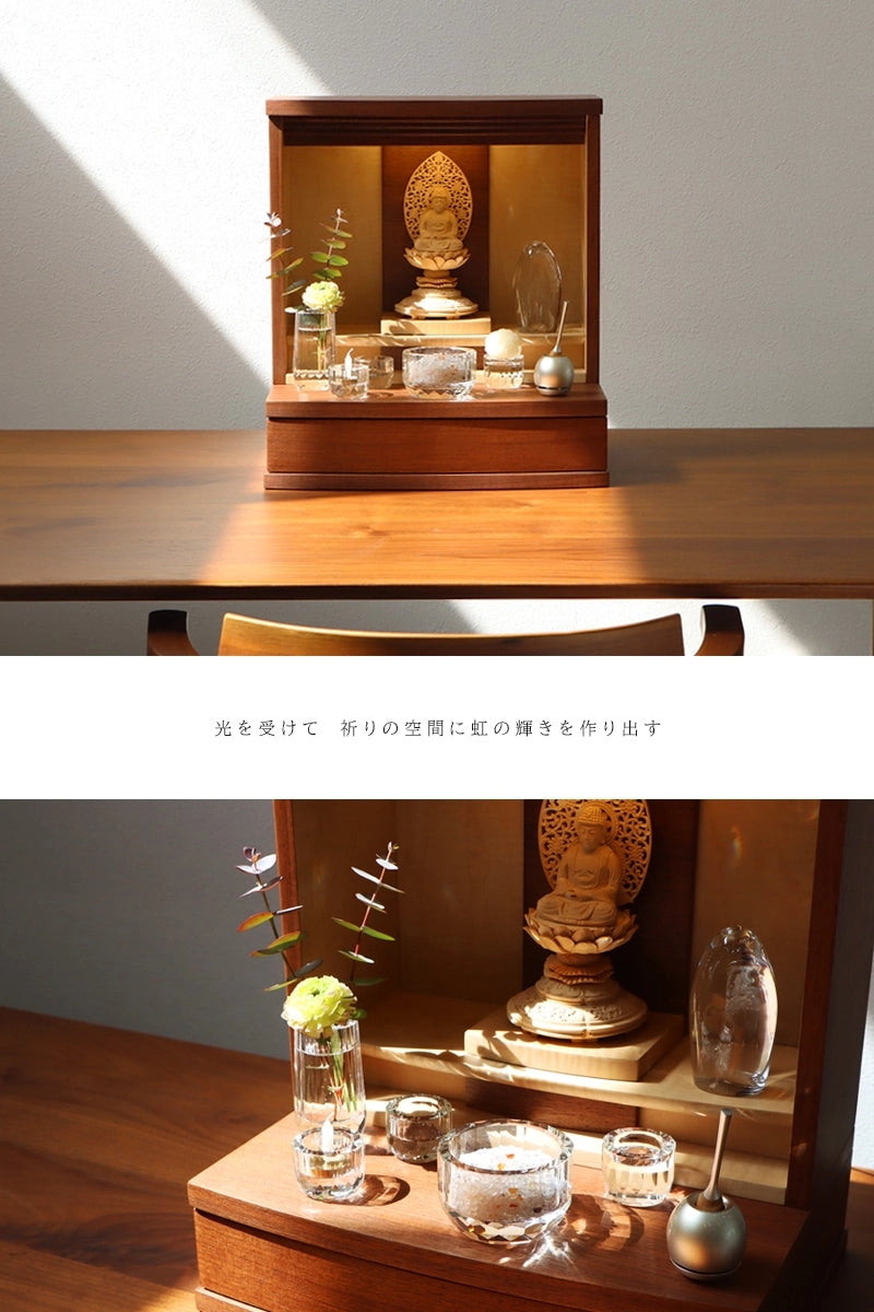 クリスタル仏具セット クリアー 2.5寸 | 仏具の通販 | インテリア仏壇