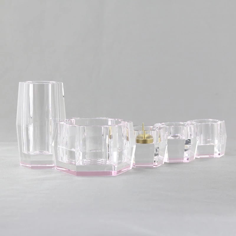 水晶仏具セット ライトピンクメイン画像01