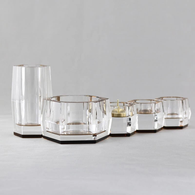 水晶仏具セット ブラウンメイン画像01