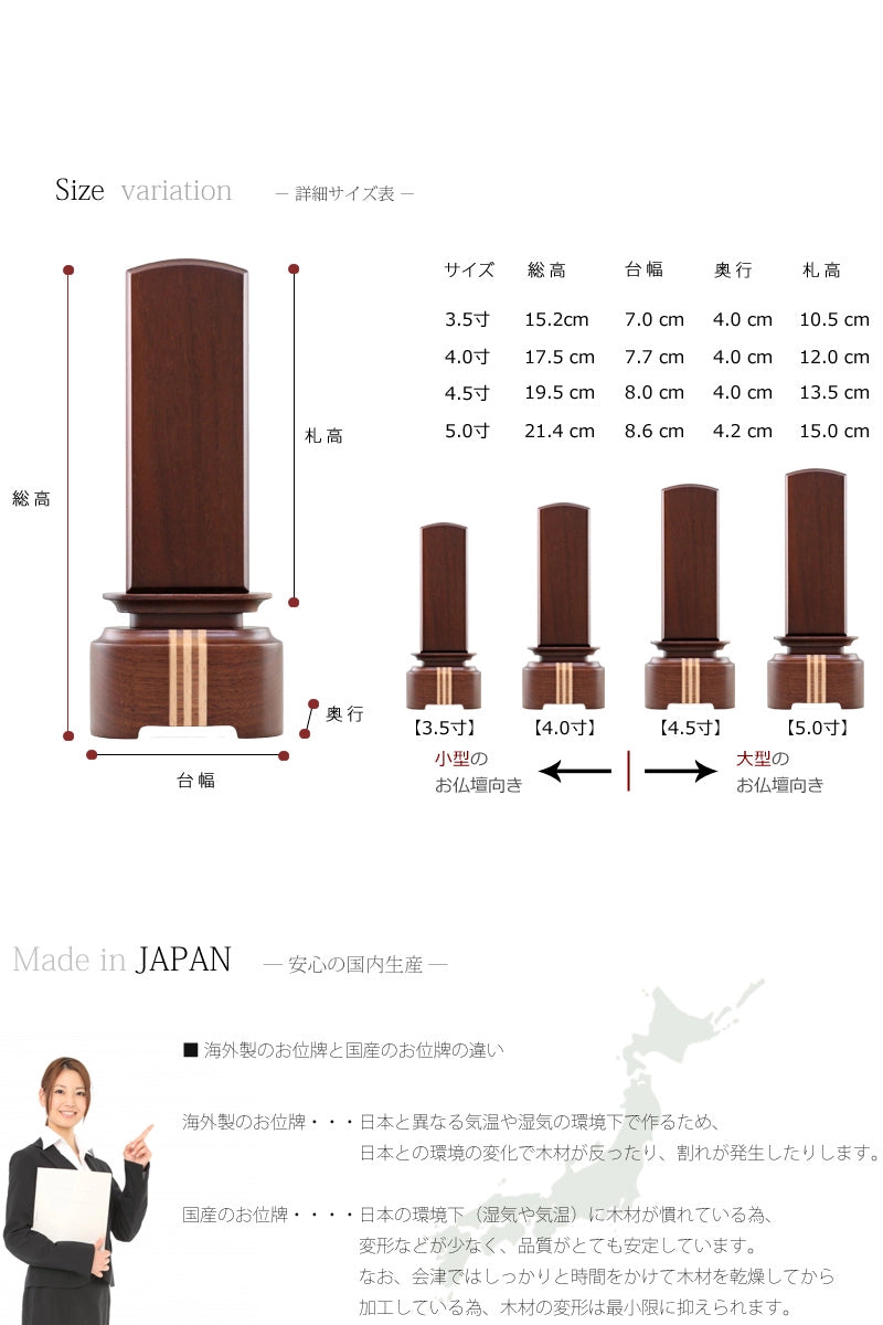 インテリア位牌 「絆」の商品画像4枚目