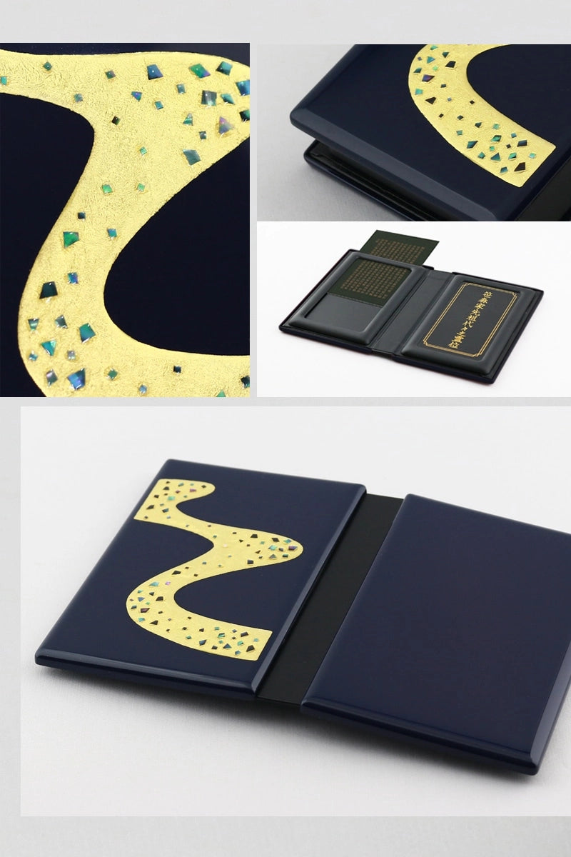 携帯位牌 マインドアルテ 「銀河 花紺」の詳細画像です。