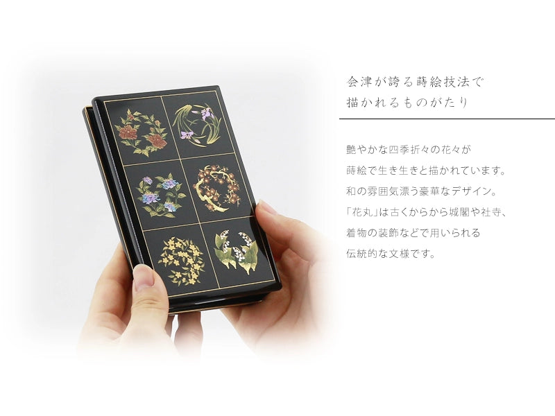 携帯位牌 マインドアルテ 「萬花粧」は会津の位牌職人がひとつひとつ丁寧に描く蒔絵が最大の魅力です。