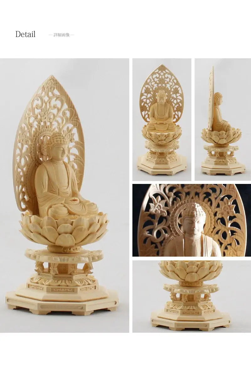 桧木仏像 八角台座 座釈迦 【曹洞宗・臨済宗・禅宗】の商品画像6枚目