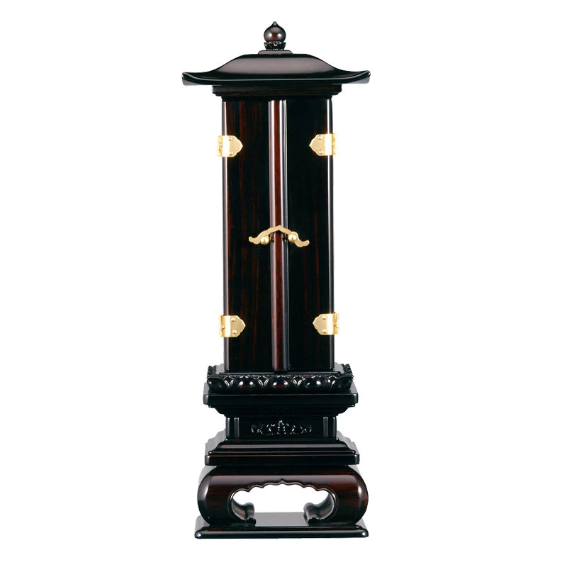 回出位牌 「反屋根回出」 黒檀メイン画像01