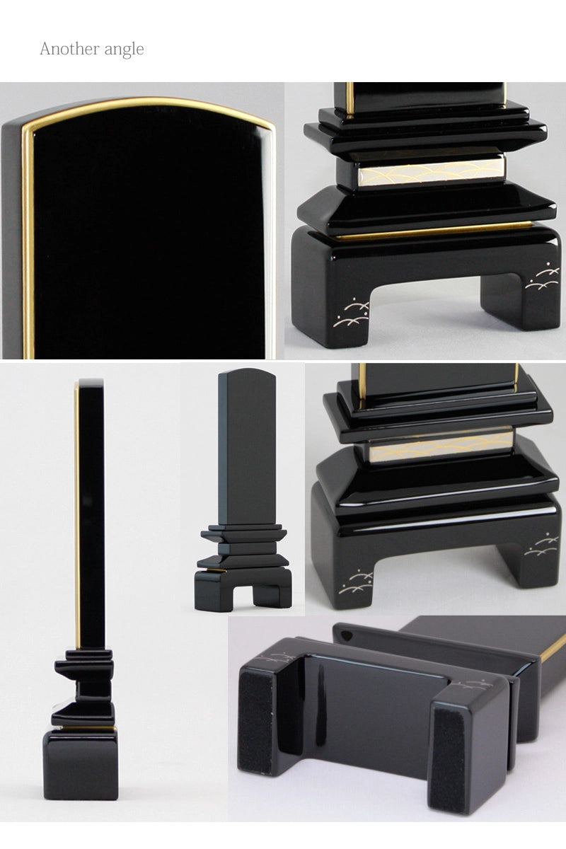 会津蒔絵位牌 京彩 つゆ芝 上塗り仕上げの商品画像5枚目