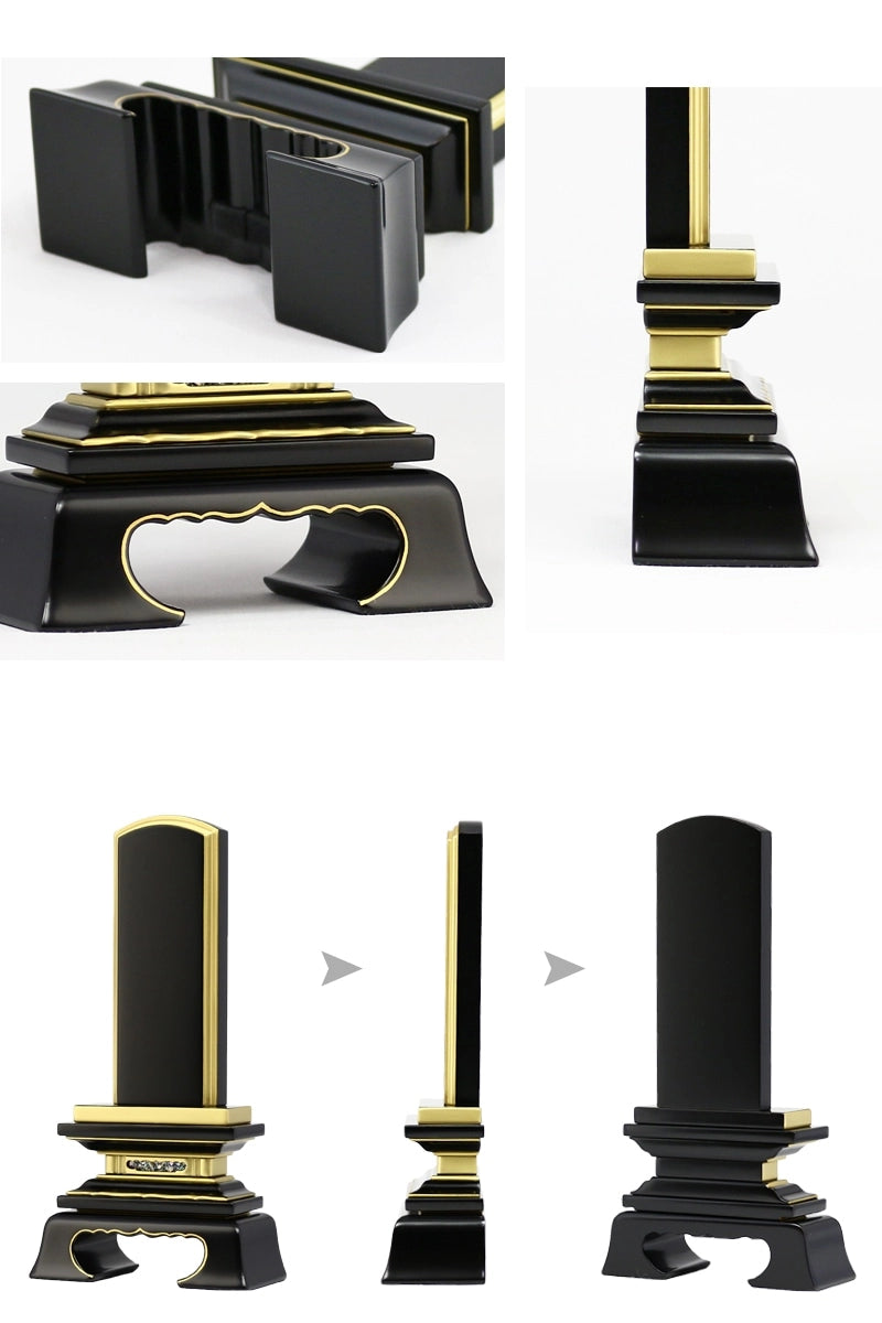 会津塗位牌 「春日」 普通塗り仕上げを実際にお仏壇に安置したイメージ画を紹介しています。