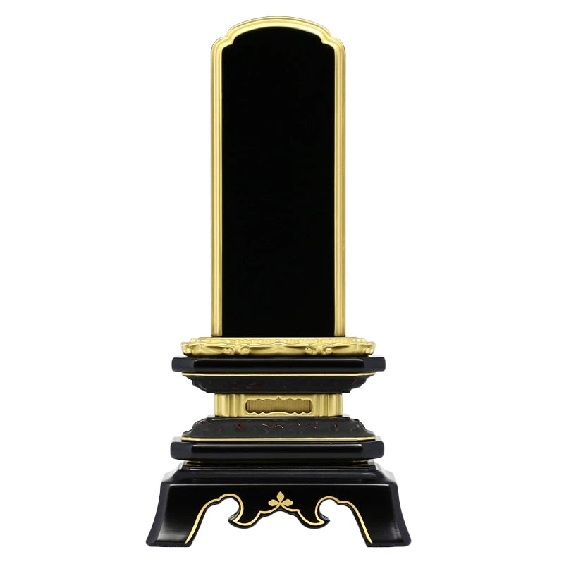 会津塗位牌 「葵角切」 普通塗り仕上げメイン画像01