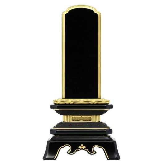 会津塗位牌 「葵角切」 普通塗り仕上げメイン画像01