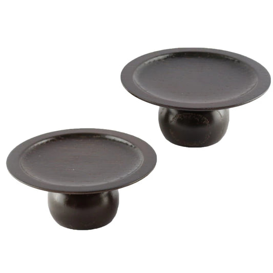 たわわ 高杯 ウォールナット色 一対メイン画像01