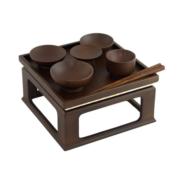 高級 仏膳セット 和木ブラウンメイン画像01