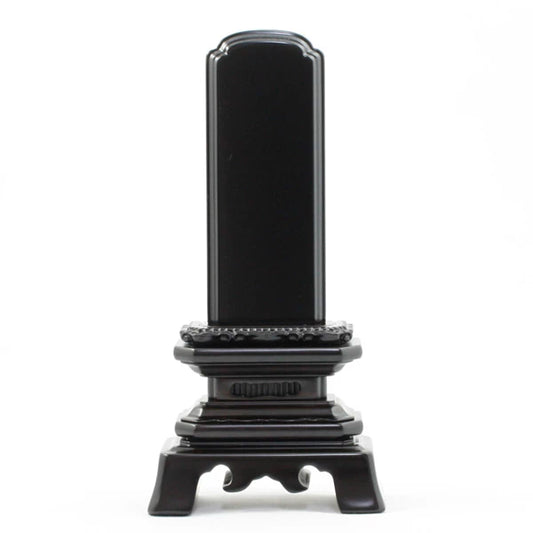 会津 唐木位牌 黒檀 葵角切メイン画像01