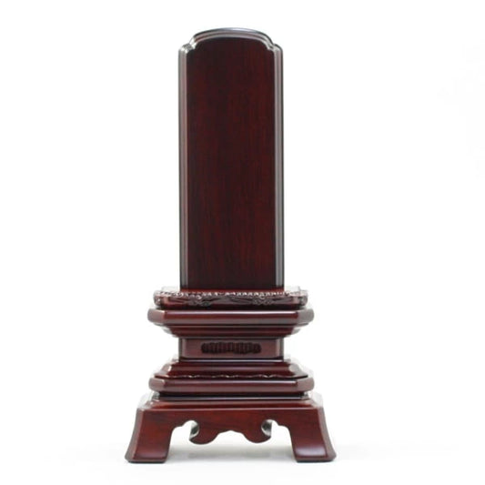 会津 唐木位牌 紫檀 葵角切メイン画像01