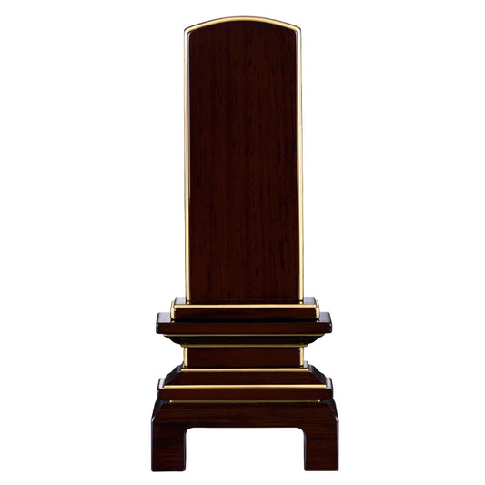 会津唐木漆位牌 京の梅 紫檀メイン画像01