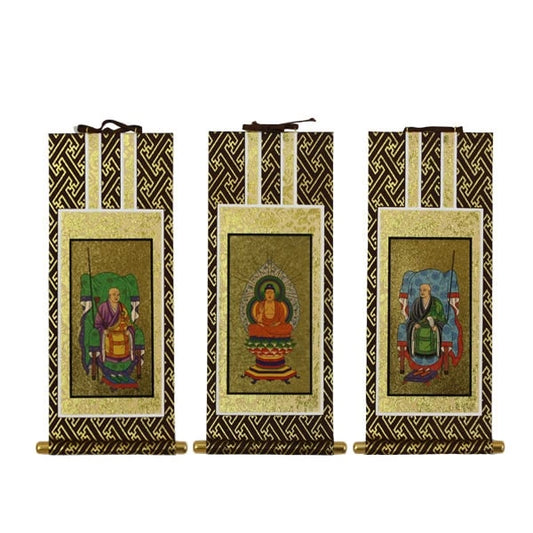 吊り下げ型掛け軸 「オリジナル掛け軸」 茶表装 30代 【各宗派対応】メイン画像01