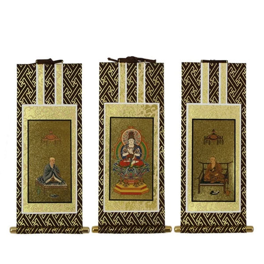 吊り下げ型掛け軸 「オリジナル掛け軸」 茶表装 50代 【各宗派対応】メイン画像01